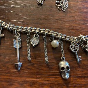 Silver Necklace with lots of details! Unique Piece